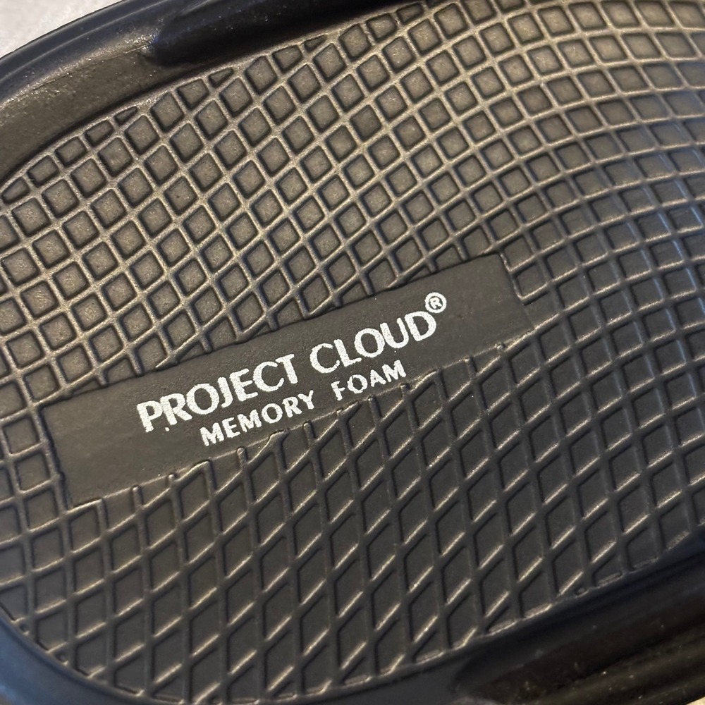 Project Cloud Abra Memory Foam Flip Flops Black W… - image 4